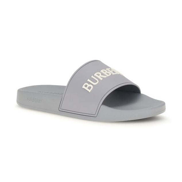 Burberry Gray Rubber Slides