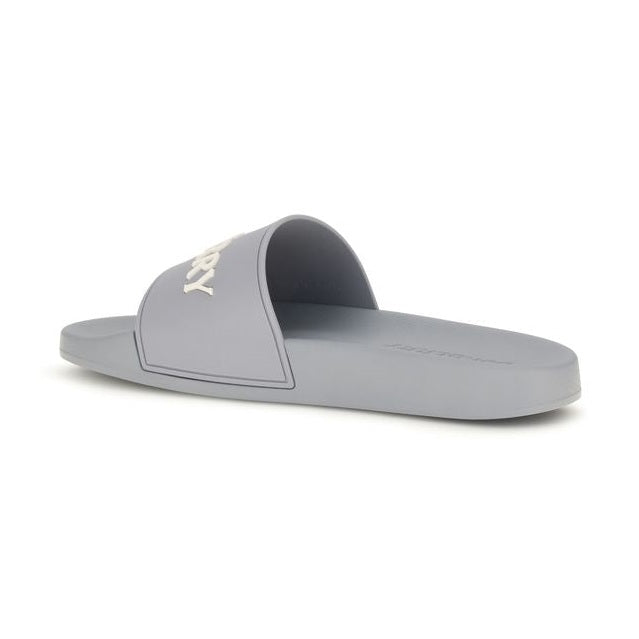 Burberry Gray Rubber Slides