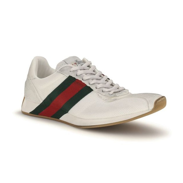 Gucci White Polyester Athletic Sneakers