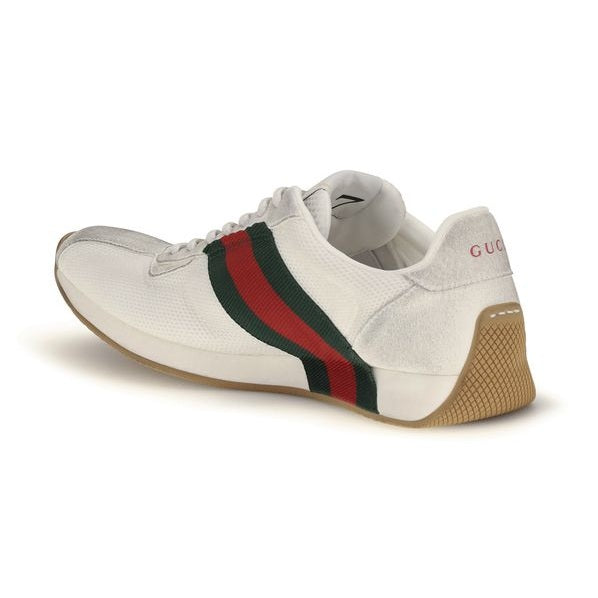 Gucci White Polyester Athletic Sneakers