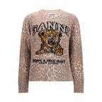 Ganni Beige Wool Oves Aries Sweatshirt