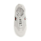 Gucci White Calf Leather Bos Taurus Low Top Sneakers