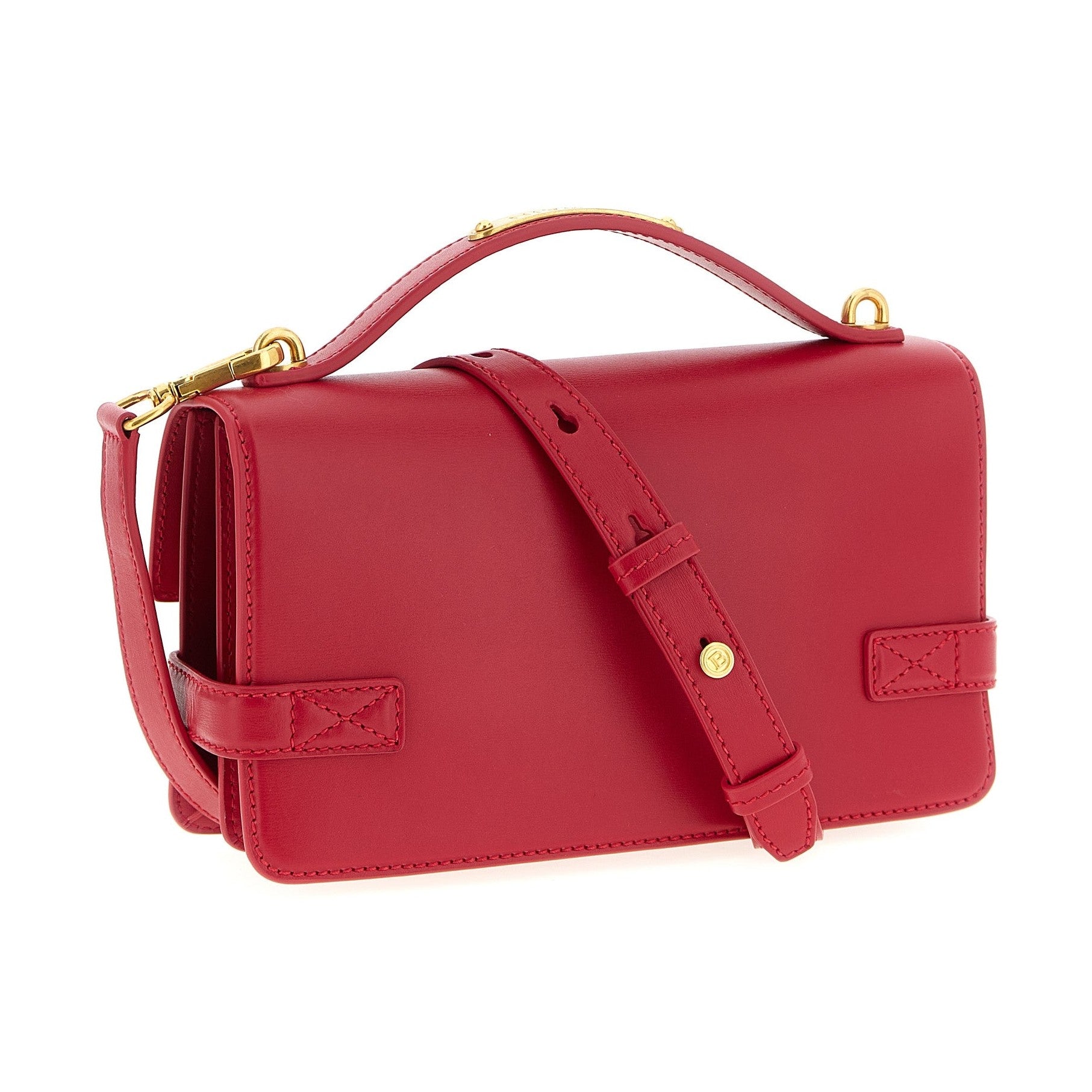 Balmain Fuchsia Calfskin Handbag