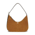 Brown Recycled Polyester Shoulder Bag