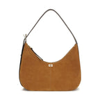 Brown Recycled Polyester Shoulder Bag