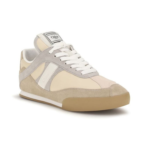 Chloé Beige Calf Leather Bos Taurus Athletic Sneakers