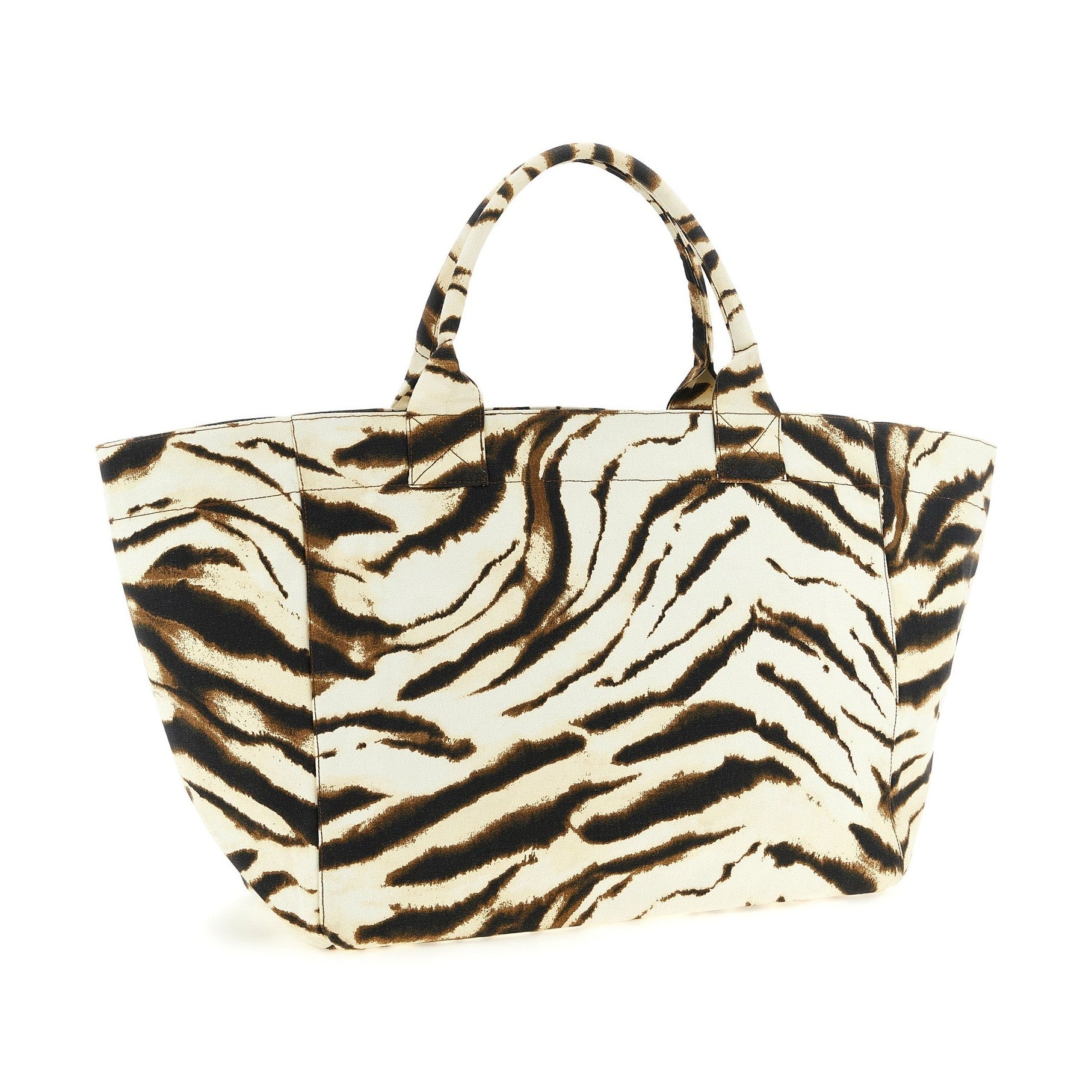 Ganni Beige Recycled Cotton Tote Bag
