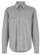Tom Ford Gray Silk Blouse