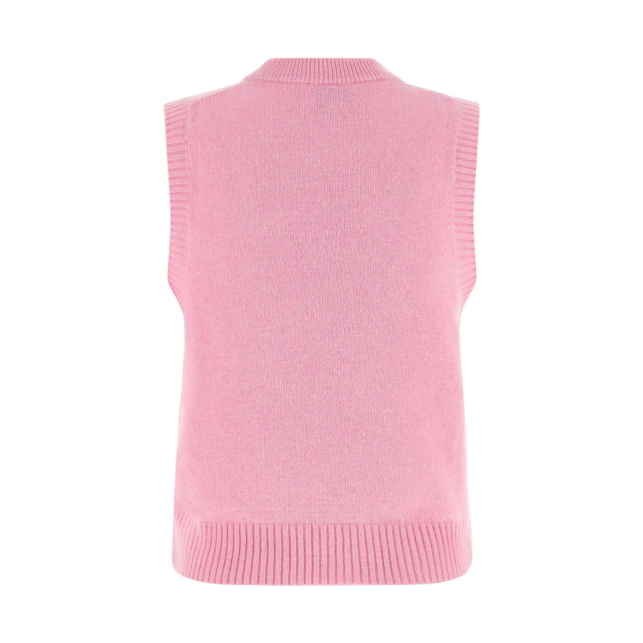 Ganni Multicolor Wool Sleeveles Sweater