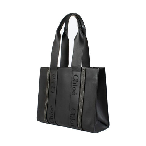 Chloé Black Leather Tote Bag
