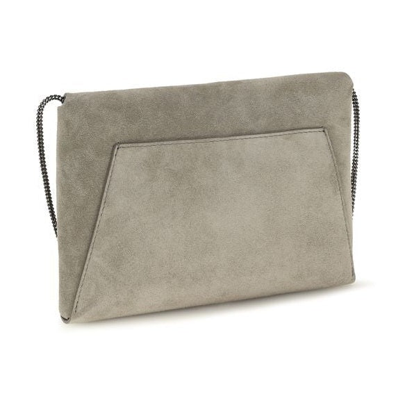 Brunello Cucinelli Gray Calf Leather Bos Taurus Shoulder Bag