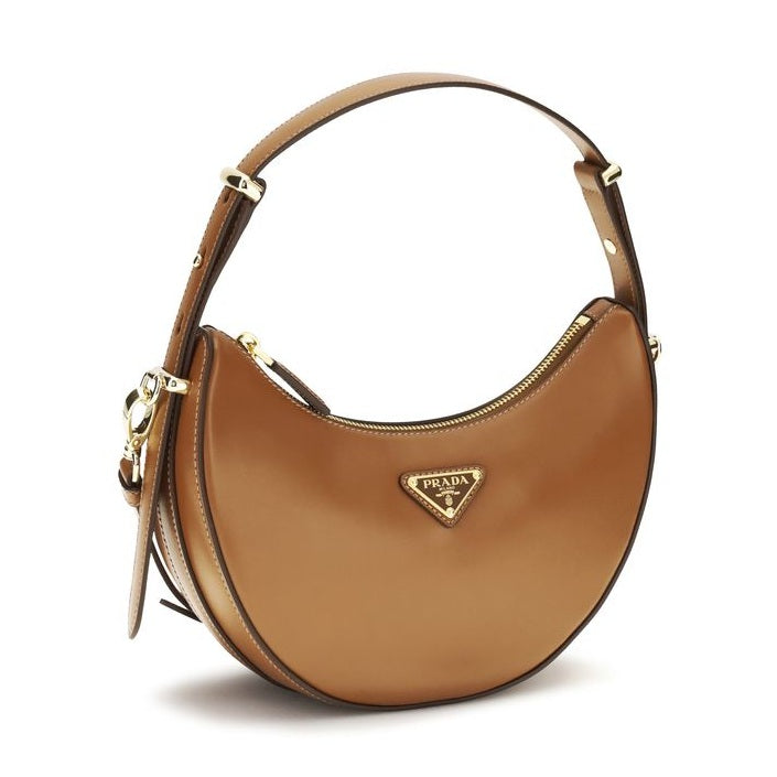 Prada Beige Calf Leather Bos Taurus Shoulder Bag