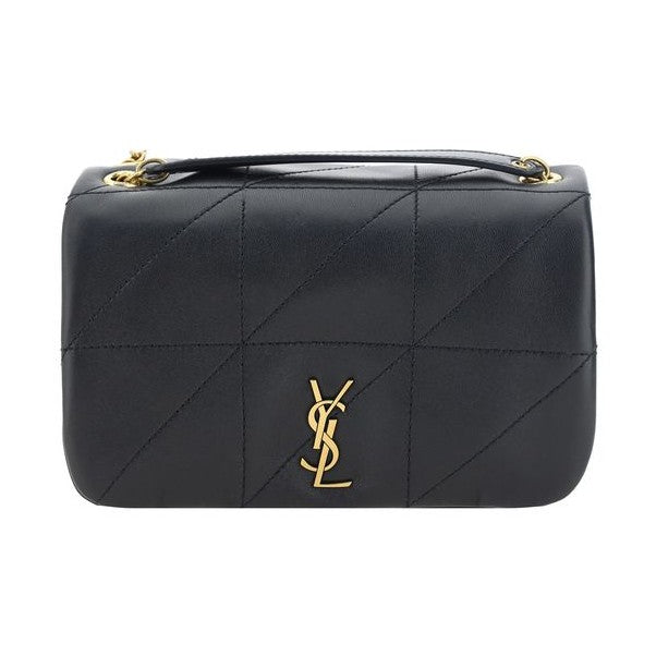 Saint Laurent Black Lamb Ovis Aries Aries Shoulder Bag