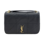 Saint Laurent Black Lamb Ovis Aries Aries Shoulder Bag
