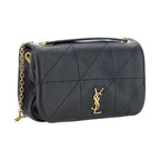 Saint Laurent Black Lamb Ovis Aries Aries Shoulder Bag