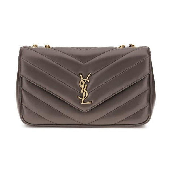 Saint Laurent Gray Lamb Ovis Aries Aries Shoulder Bag