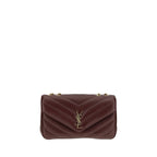 Saint Laurent Bordeaux Lamb Ovis Aries Aries Shoulder Bag