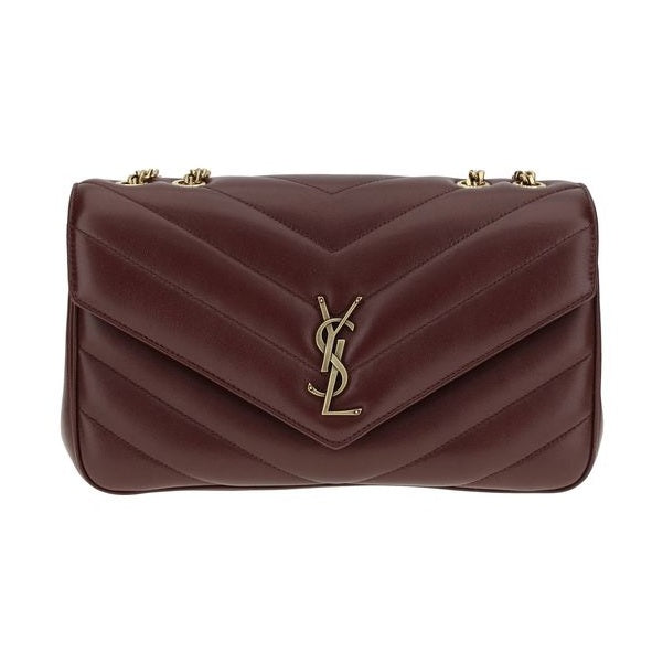 Saint Laurent Bordeaux Lamb Ovis Aries Aries Shoulder Bag