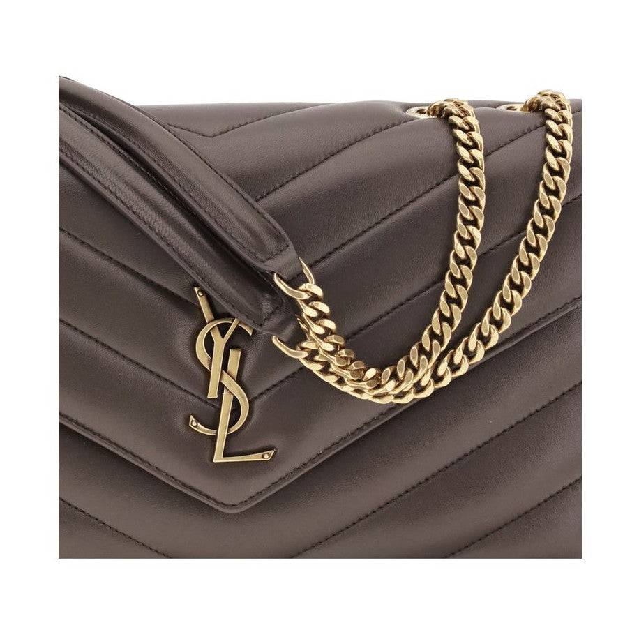 Saint Laurent Gray Lamb Ovis Aries Aries Shoulder Bag