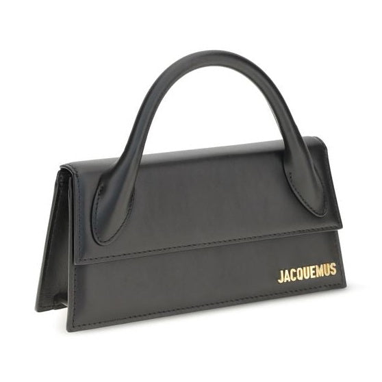 Jacquemus Black Calf Leather Bos Taurus Shoulder Bag