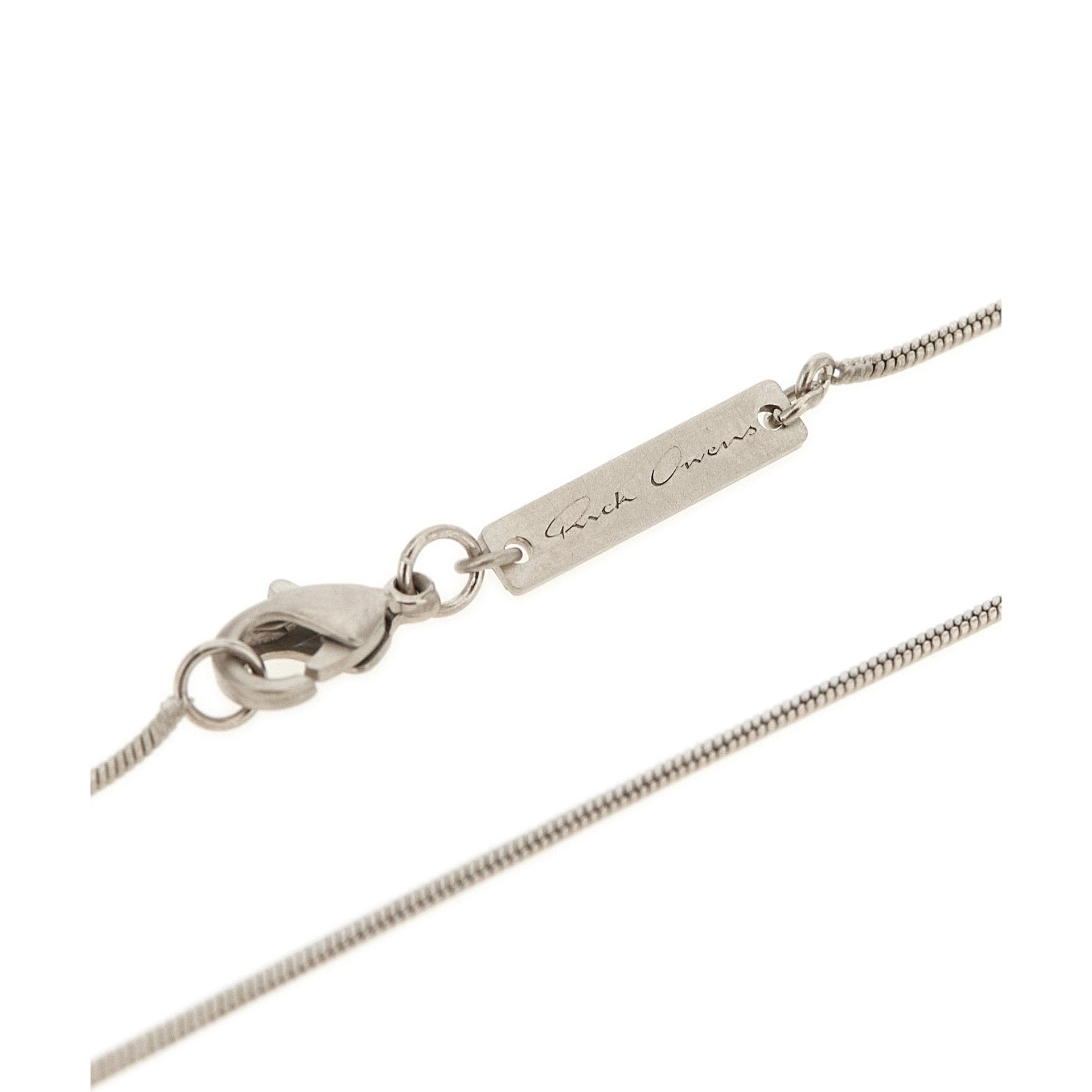 Rick Owens Silver Brass Necklace