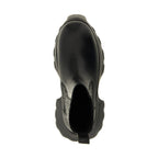 Rick Owens Black Ramie Ankle Boots