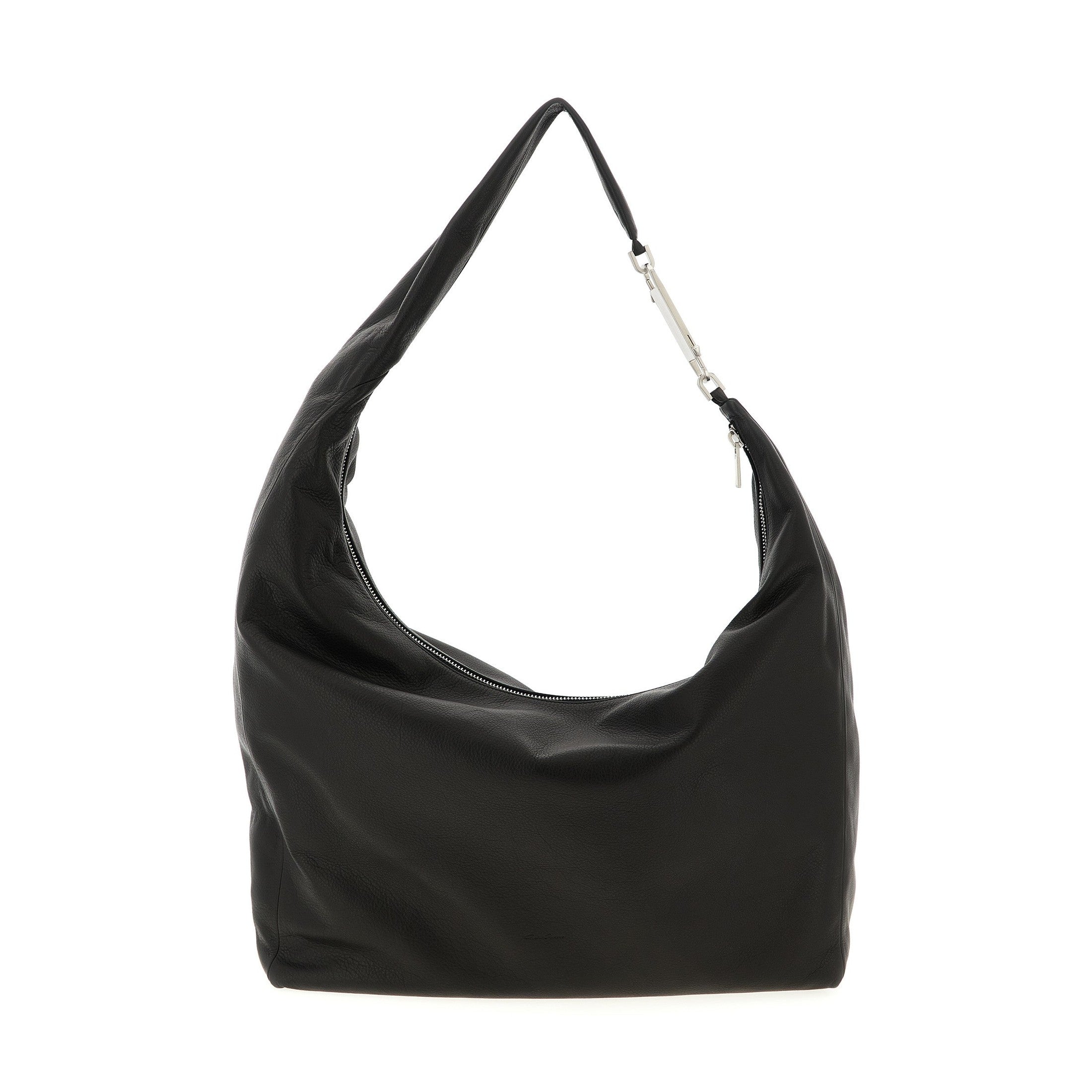 Rick Owens Black Calfskin Shoulder Bag