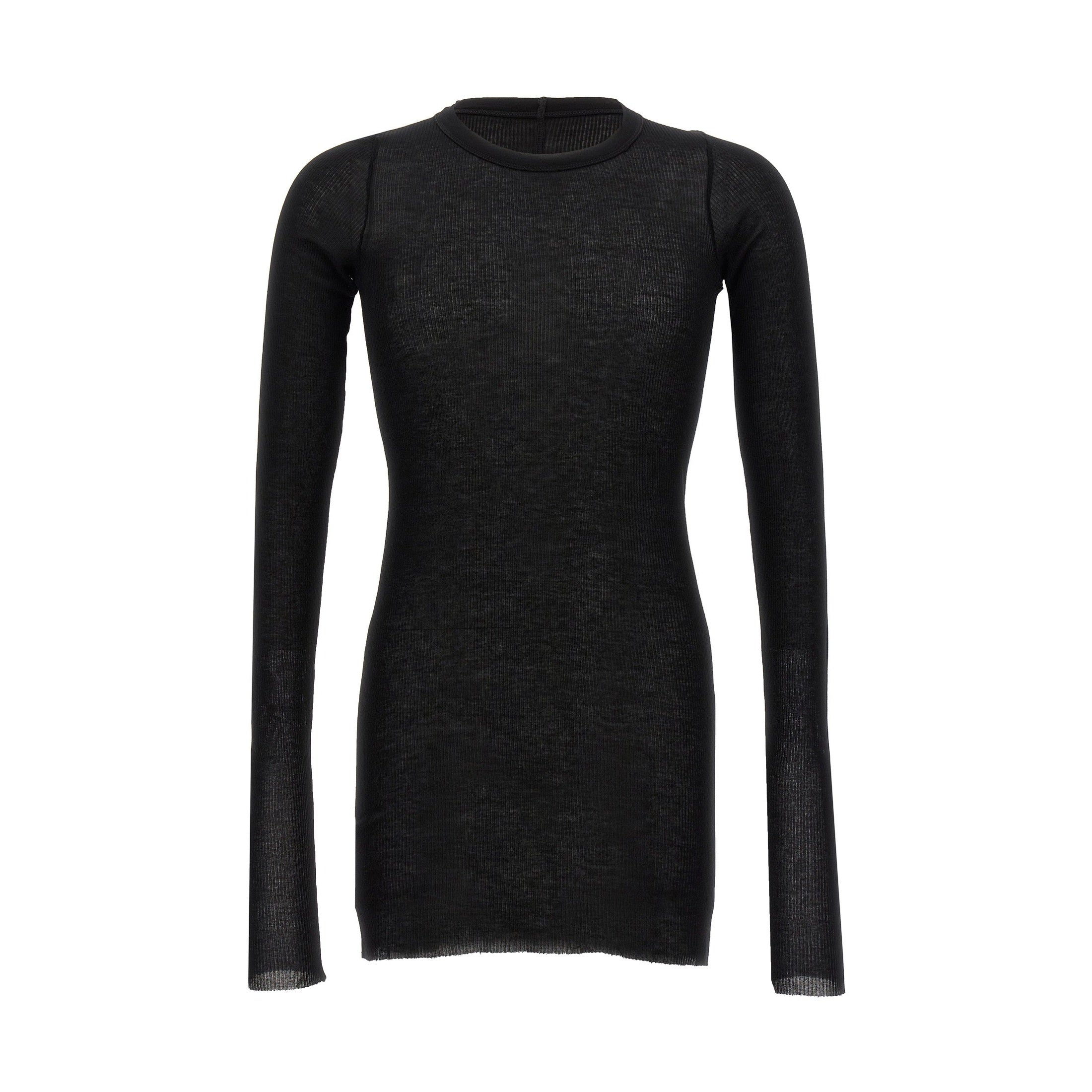 Rick Owens Black Viscose T-Shirt
