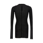 Rick Owens Black Viscose T-Shirt
