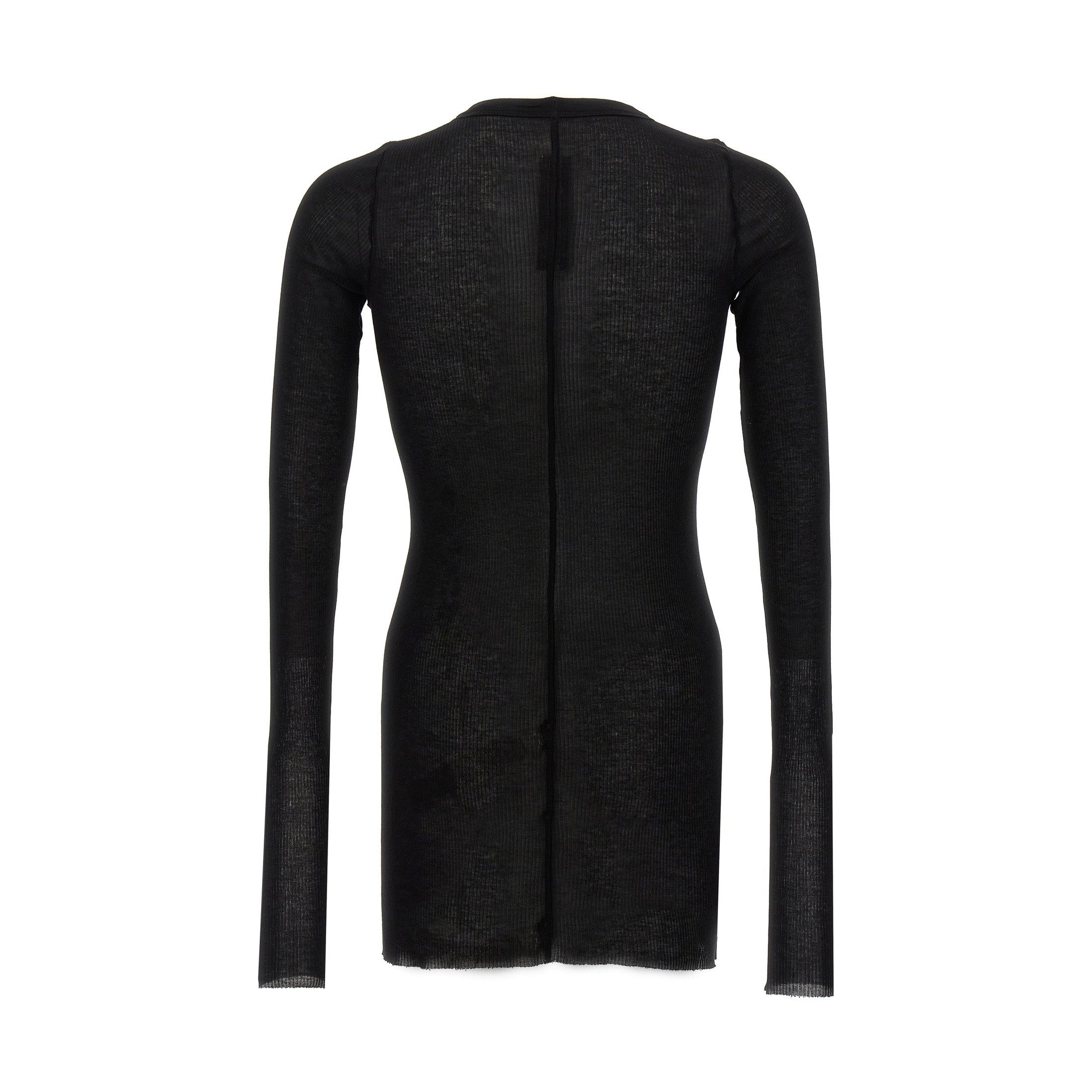 Rick Owens Black Viscose T-Shirt