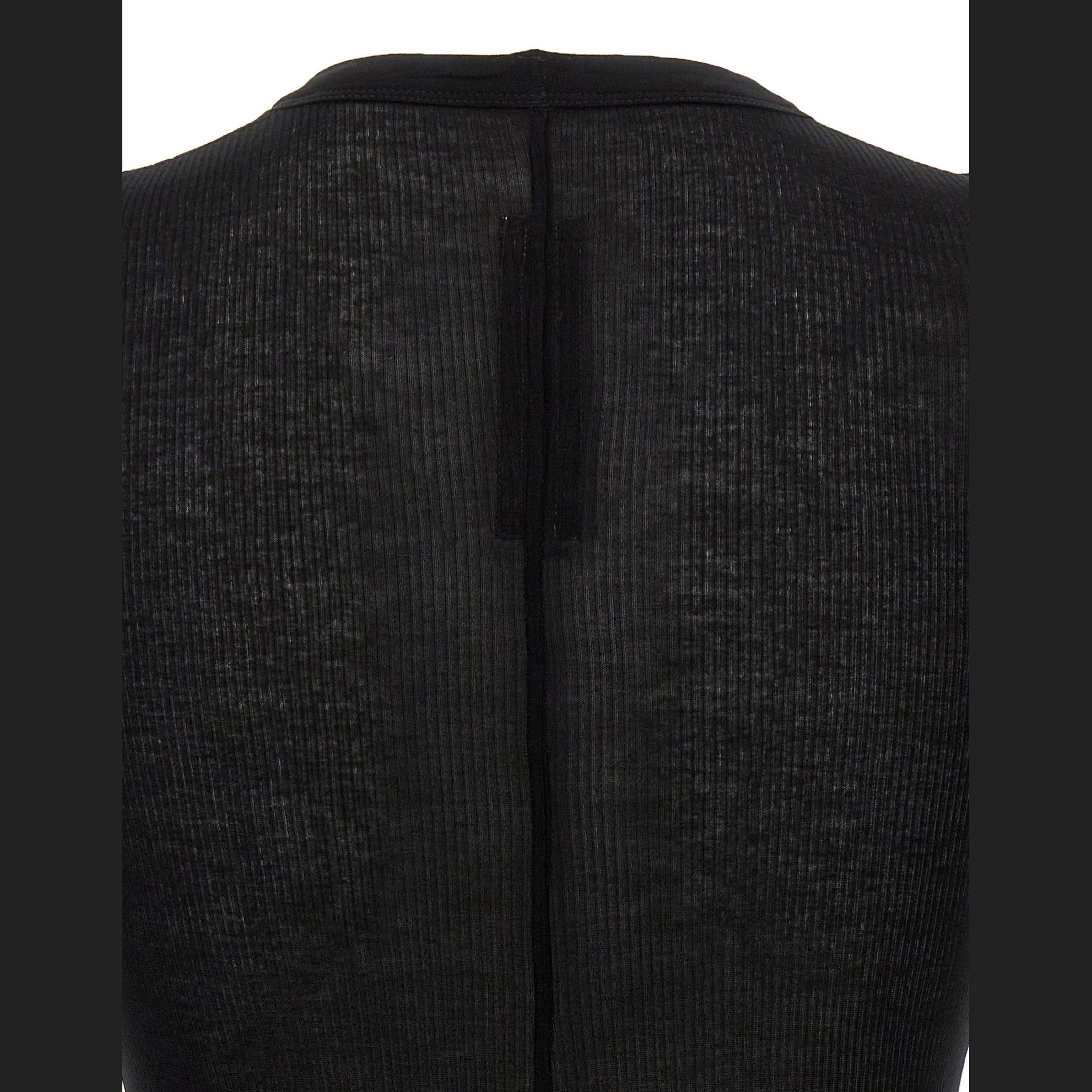 Rick Owens Black Viscose T-Shirt