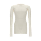 Rick Owens White Viscose T-Shirt