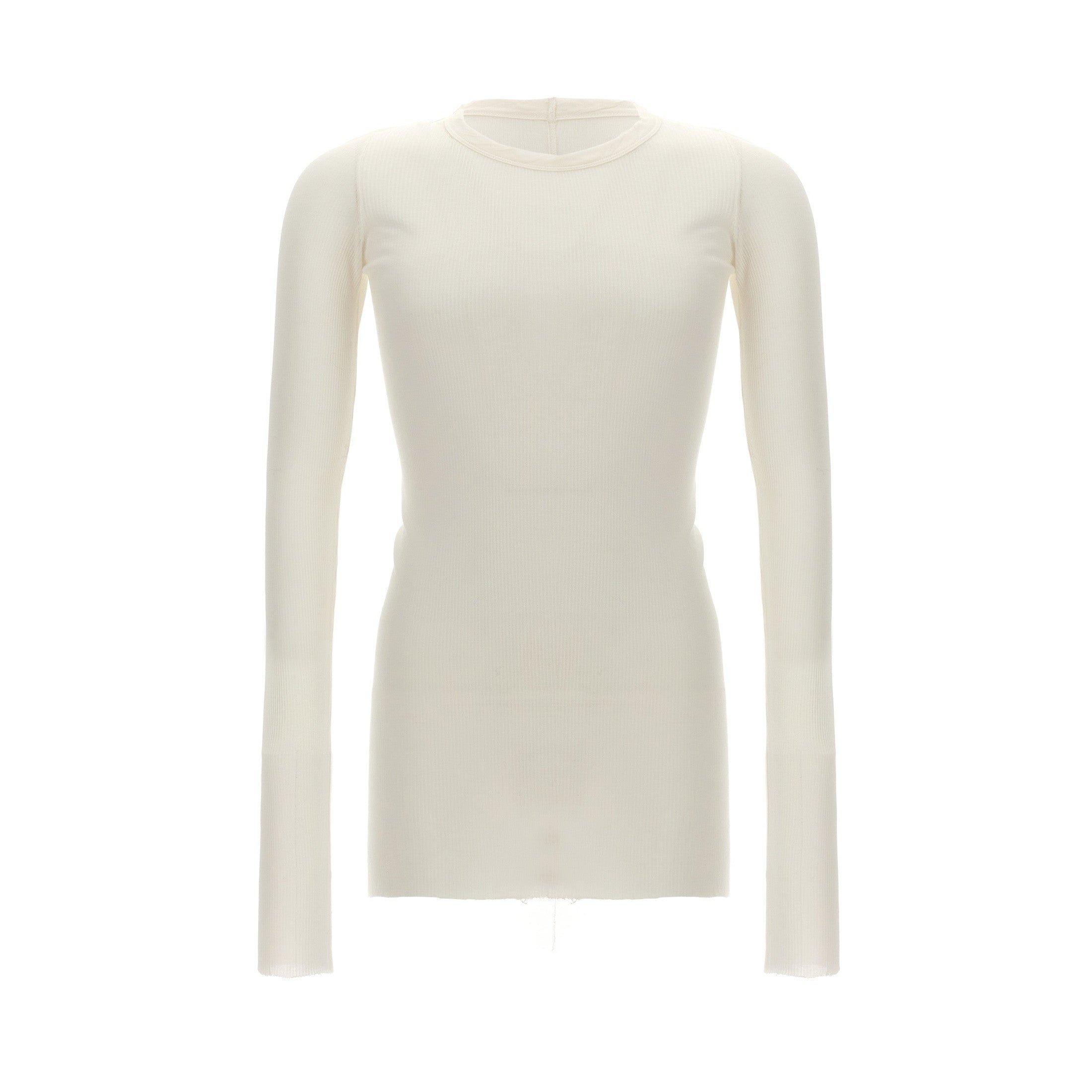 Rick Owens White Viscose T-Shirt