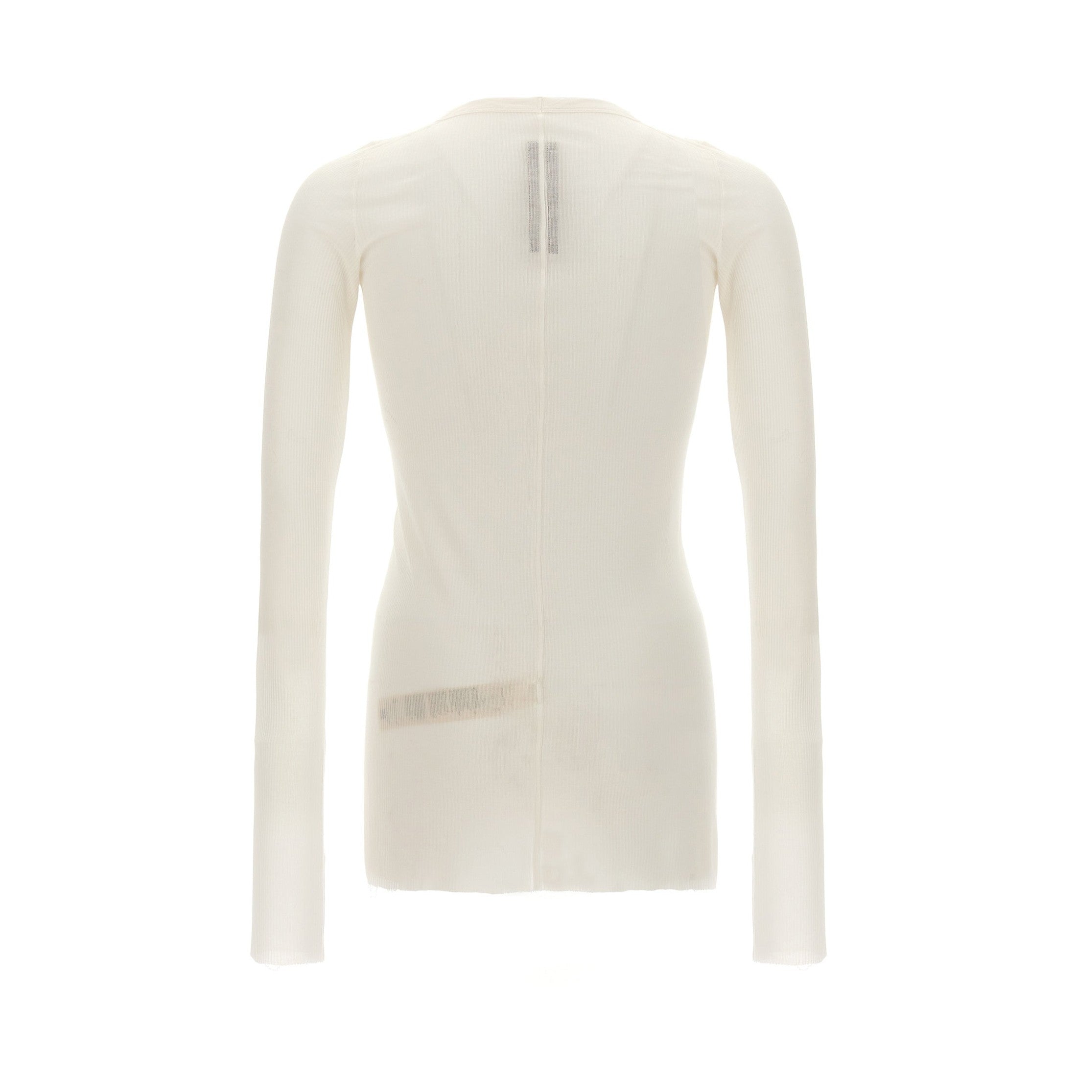 Rick Owens White Viscose T-Shirt