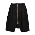 Rick Owens Black Cotton Bermuda Shorts