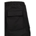 Rick Owens Black Cotton Bermuda Shorts