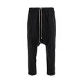 Rick Owens Black Cotton Casual Pants