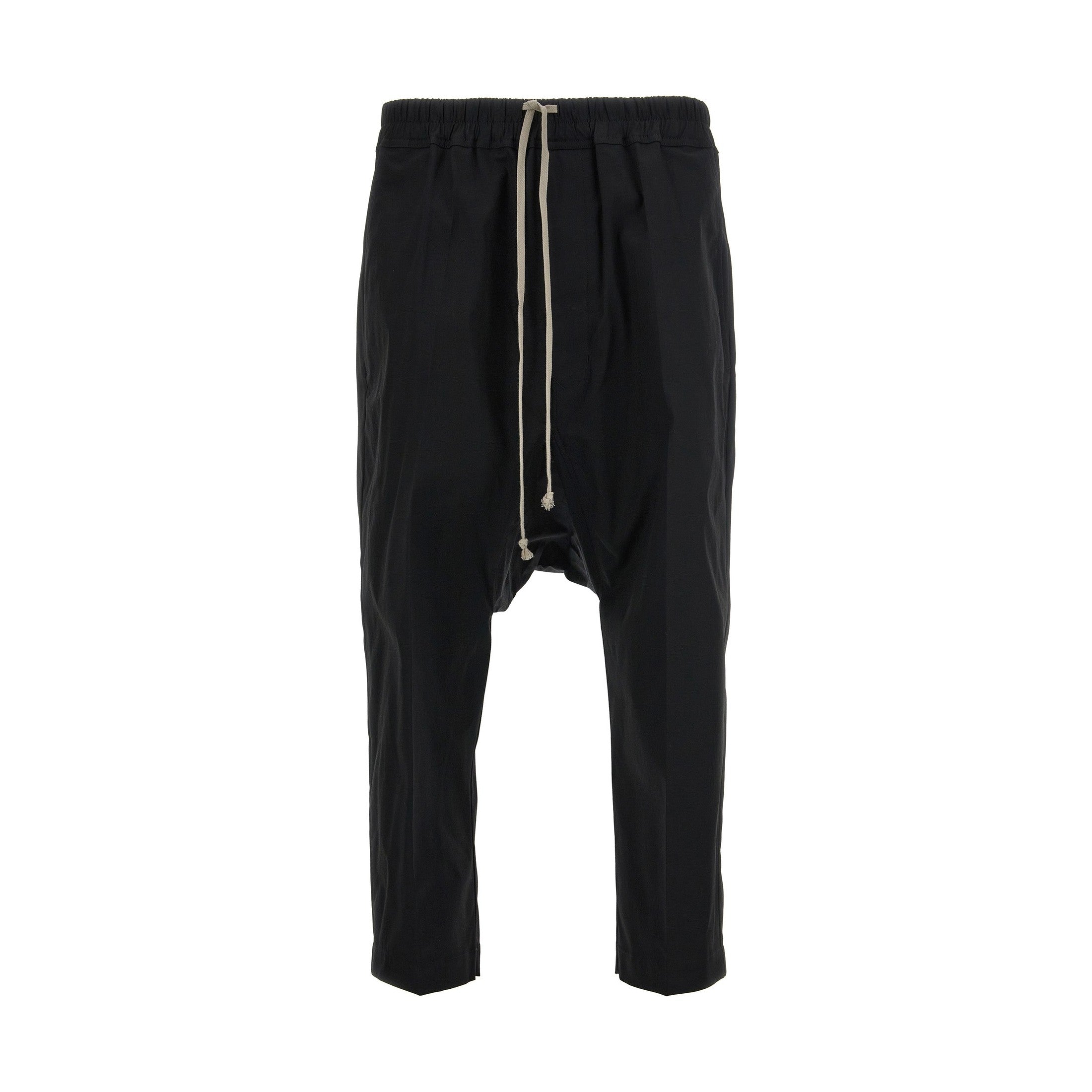 Rick Owens Black Cotton Casual Pants