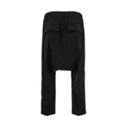 Rick Owens Black Cotton Casual Pants