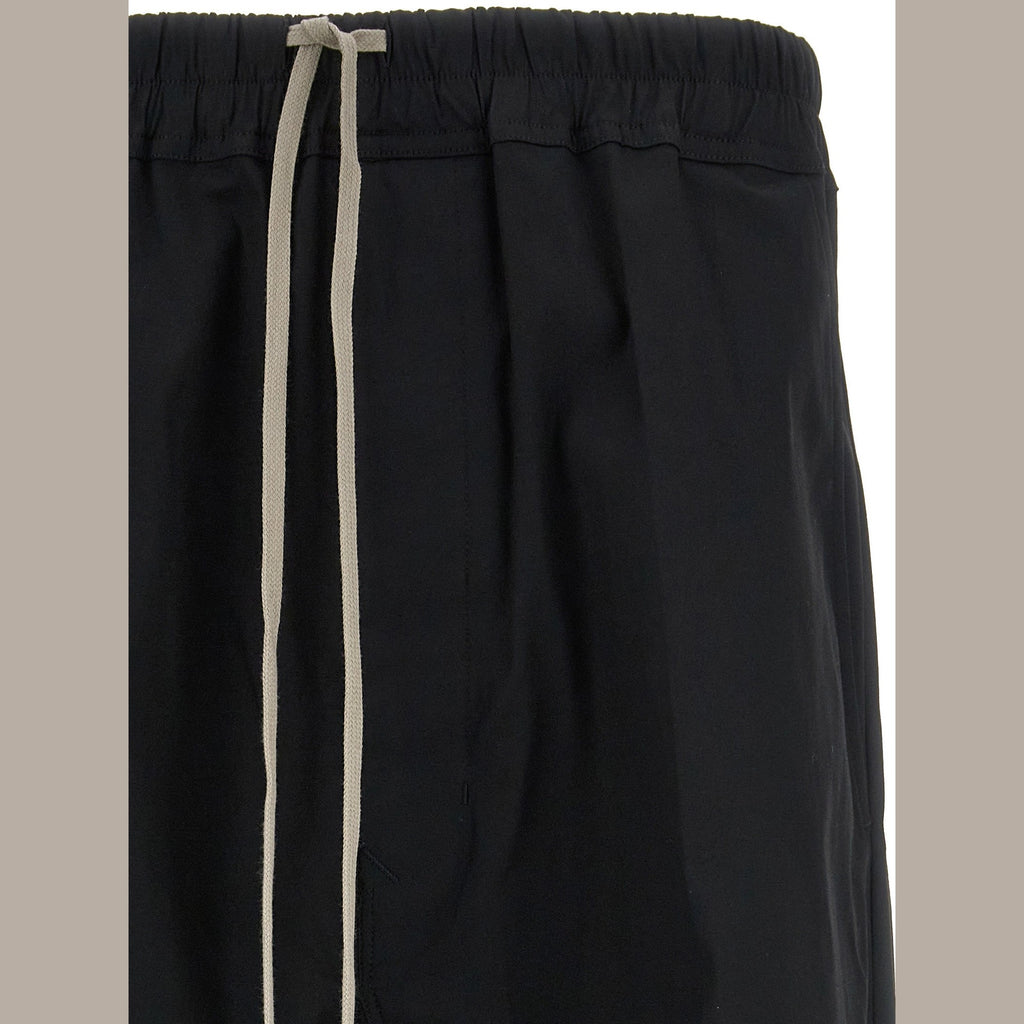 Rick Owens Black Cotton Casual Pants