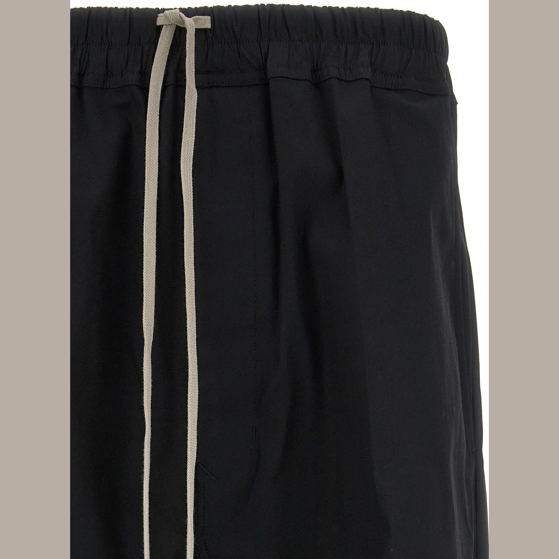 Rick Owens Black Cotton Casual Pants