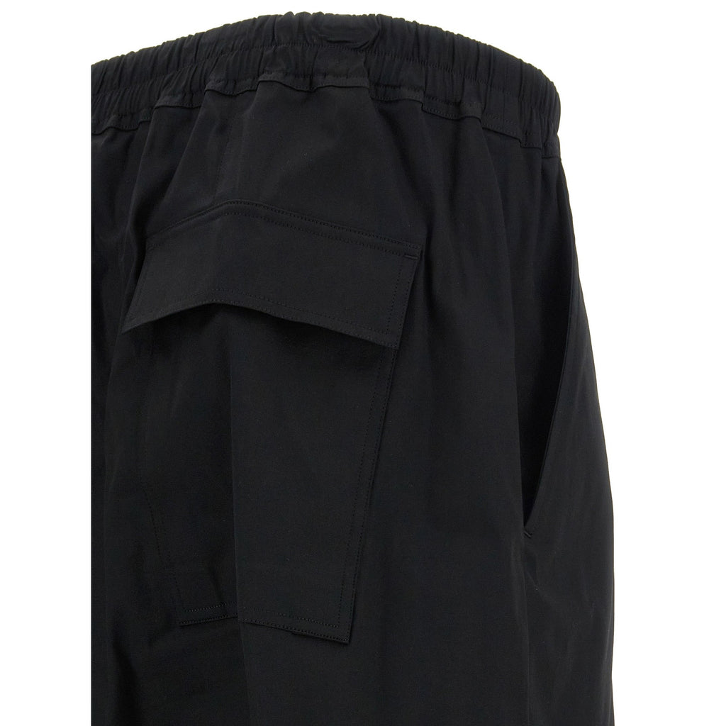 Rick Owens Black Cotton Casual Pants