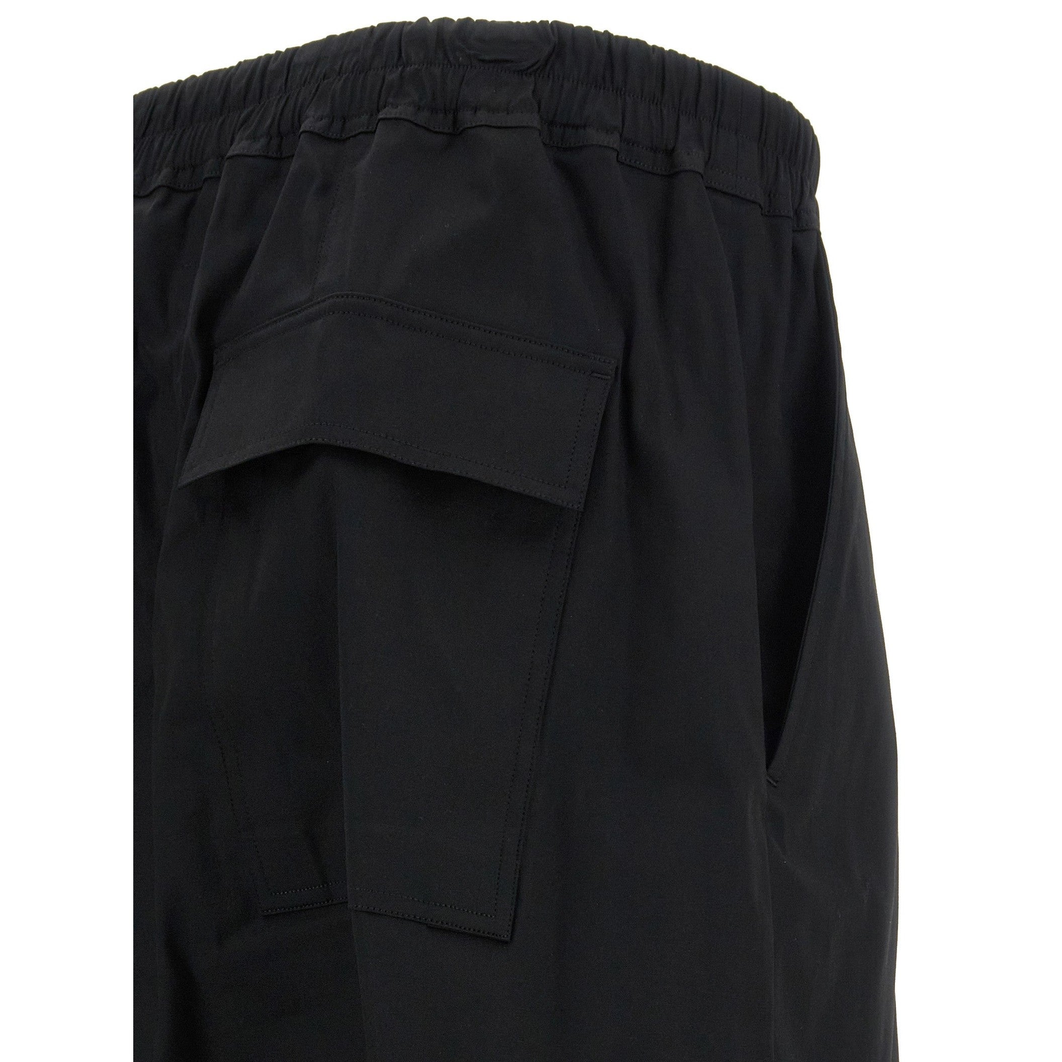 Rick Owens Black Cotton Casual Pants