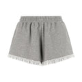 Ganni Gray Organic Cotton Bermuda Shorts