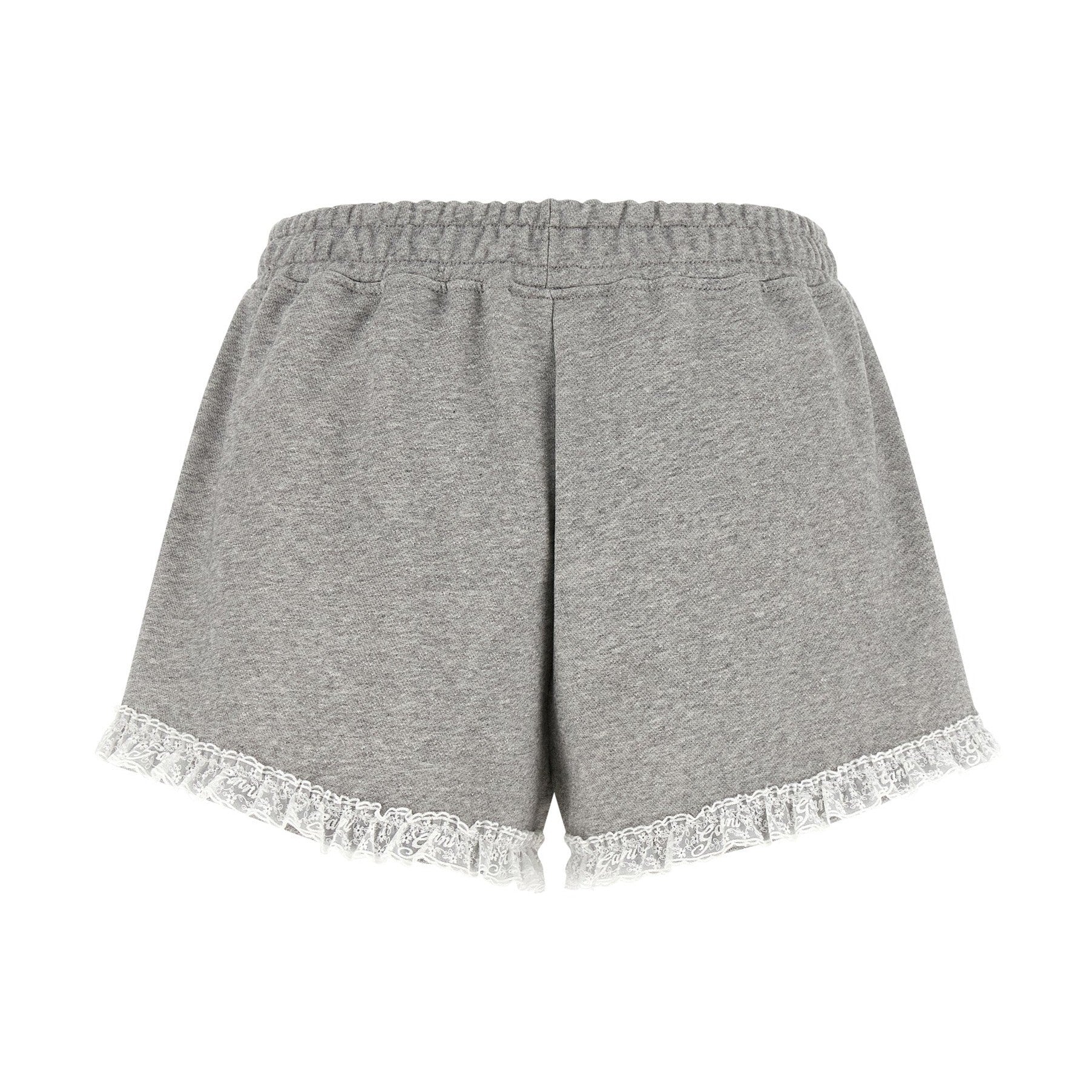 Ganni Gray Organic Cotton Bermuda Shorts