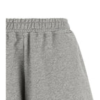 Ganni Gray Organic Cotton Bermuda Shorts