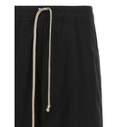 Rick Owens Black Cotton Bermuda Shorts