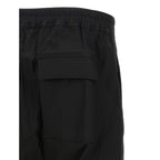 Rick Owens Black Cotton Bermuda Shorts