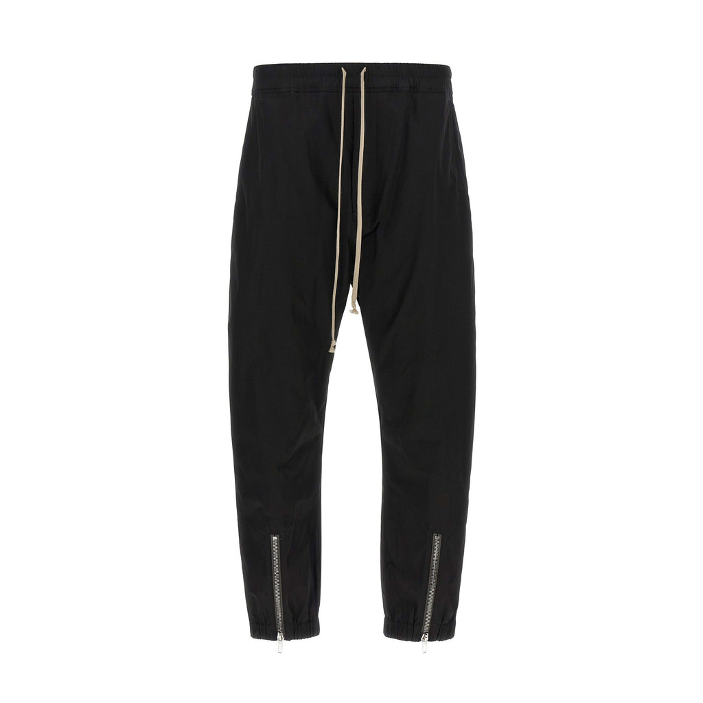 Rick Owens Black Cotton Joggers (Workout Pants)
