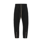 Rick Owens Black Cotton Joggers (Workout Pants)